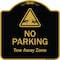 Signmission Designer Series-No Parking Tow Away Zone With Graphic, 18" x 18", BG-1818-9815 A-DES-BG-1818-9815 - alternate 1